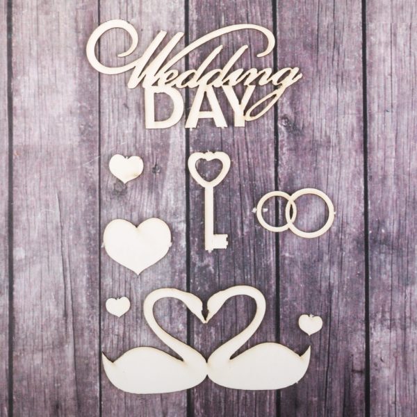 Набор чипборда «Wedding day»